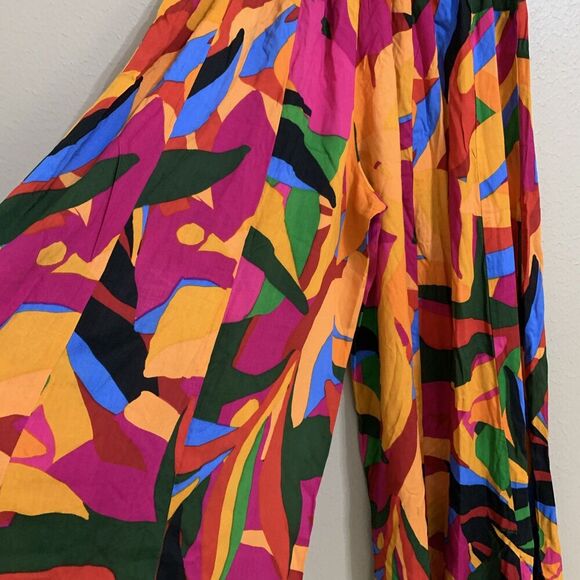 True‎ Destinations Women’s Swim Coverup Relaxed Pants Wide Leg Multicolor Size L - Picture 5 of 6